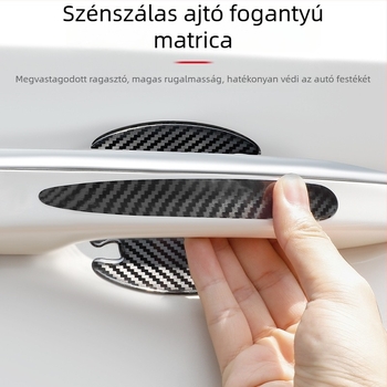 Kelnerette Szénszálas mintázatú ajtóélvédő csík – Ütközésvédő, Modell DJ016, Kompatibilis általános ajtómodellekkel