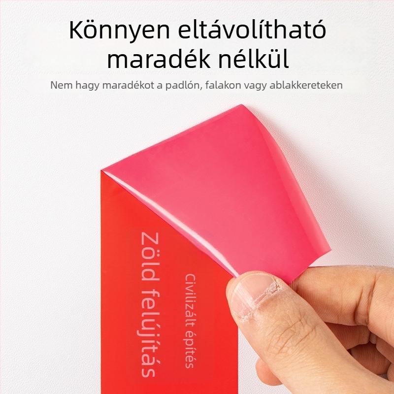 TPE dekoratív ablakvédő szalag alumíniumötvözetű ablakok és üvegajtók számára, öntapadó védőfilm a keretekhez