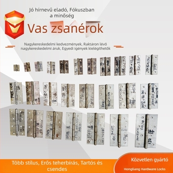 Lyukas vasból készült csapágyas pánt, több méretben, bútorokhoz, ajtókhoz és ablakokhoz