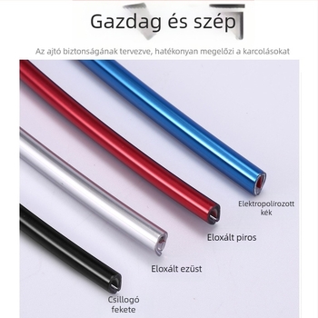 Autó ajtó élvédő szalag, karcolás és ütközés elleni, elektroplattolt fényes él, rejtett rögzítés, PVC