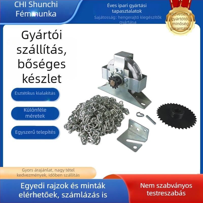 CHI Kézi láncos emelő garázsajtóhoz — vasból készült kézi rendszer hardver készlet