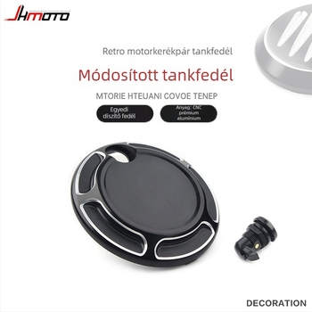 jh CNC alumínium ötvözet üzemanyag-tankfedél dekoratív matrica Harley Touring Glide 2008-2016