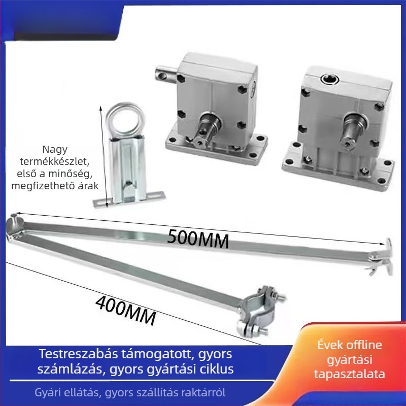 Kézi hajtású ablaknyitó mechanizmus többszörös kapcsolódási rendszerrel kasett és alsó függő ablakokhoz — alumíniumötvözet, modern minimalist dizájn