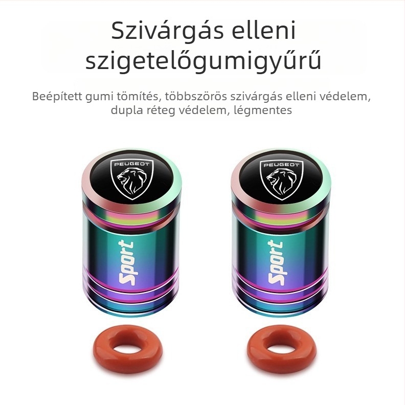 Tubeless szelepfedél antifurt, réz anyag, csavaró típus, Peugeot 408/508L/4008/5008/2008