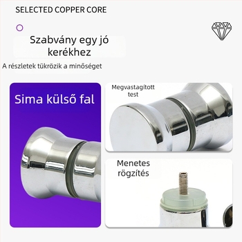 Cinkötvözetből készült kerek ajtónyél csúszó- és szekrényajtókhoz
