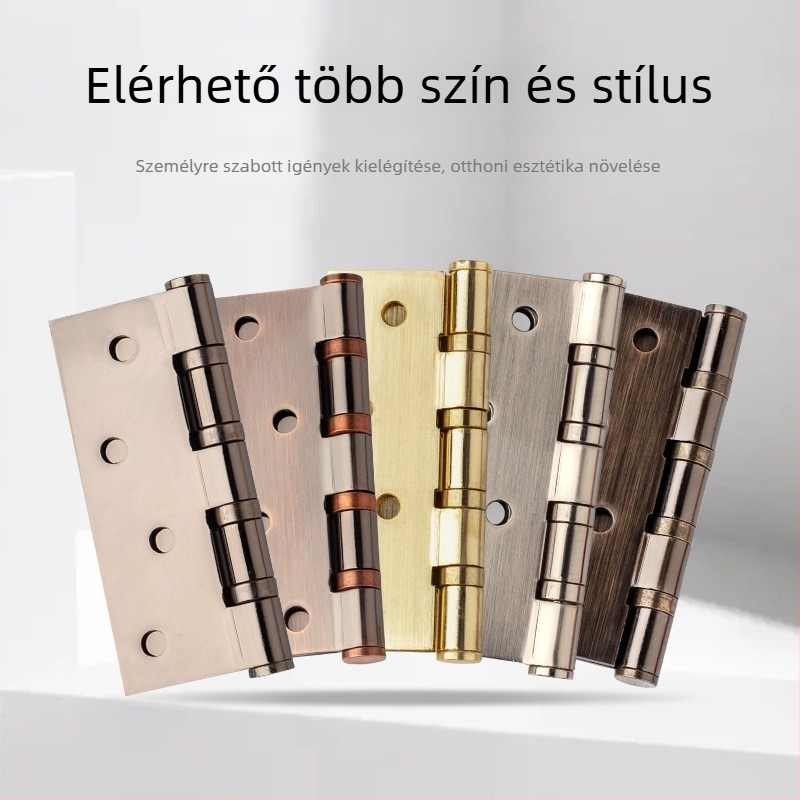 Személyre szabható vasból készült H-formájú ajtózsanér, modell N0003, felületi kezelés: elektropolírozás és bevonat, modern minimalista stílus