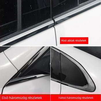 Ablakdekoráció fényes csíkokkal Chevrolet Malibu XL-hez, testreszabás nélkül