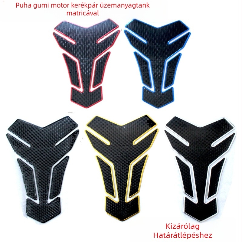 3D retro motorkerékpár tankfedél matrica, PVC, Knight minta, ragasztásos telepítés, testreszabható feldolgozás