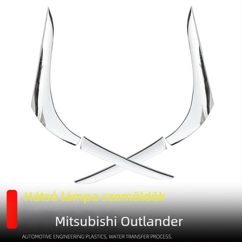 Xiao Le Wang ABS hátsó lámpa szemöldök díszléc Mitsubishi Outlanderhez (16-22)