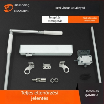 Kézi láncos ablaknyitó, alumíniumötvözet, modern egyszerű stílus