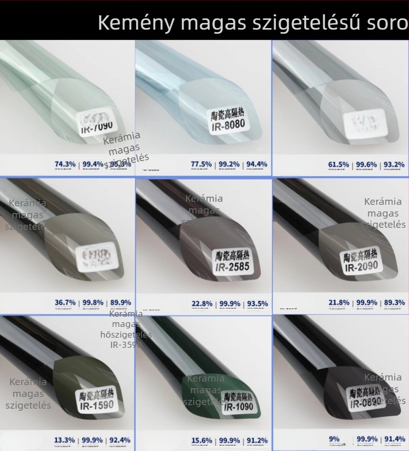 Autóüveg tintafilm hőszigeteléssel és UV-védelemmel, robbanásbiztos, teljes autón lefedéséhez szükséges tekercs