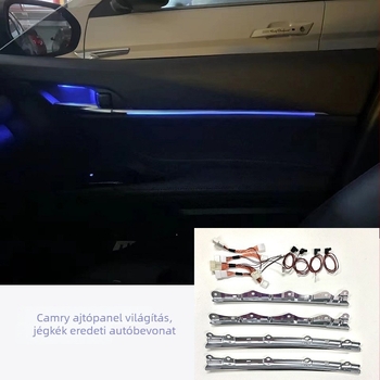 Camry 8. generáció, négyajtós műszerfal panel világítás cseréje, plug-in módosítás nélkül, 2018–2023, anyag: importált mérnöki műanyag