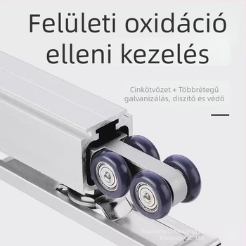 Kétirányú ütéscsillapító függő kerék tolóajtókhoz – Cinkötvözet; Modell: 4-27; Teherbírás 60–100 kg; Fa ajtókhoz; Márka: SITAING