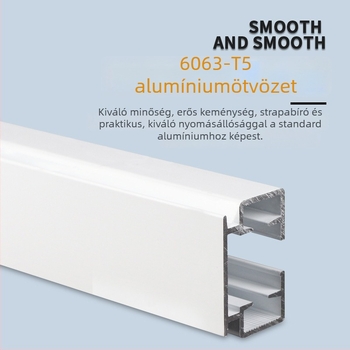 Old shangfei sín – ablakdekorációs profilok, modell Gyl-sf15, anyag: 6063-T5 profil, kiegészítők: görgők, felakasztható kerekek, stílus: modern minimalist