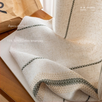 Chenille ablakfüggönyök, Jacquard szövés, csíkos mintázat, japán stílus, félárnyékoló 40–70%