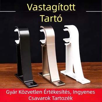 Alumínium ötvözetű függönytartó római rúdhoz — alap, felső vagy oldalsó falra szerelhető