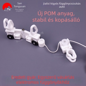 Kígyófüggöny csúszó, POM anyag, Three Homogeneous márka, modern minimalist design, kompatibilis a Jialis sínnel