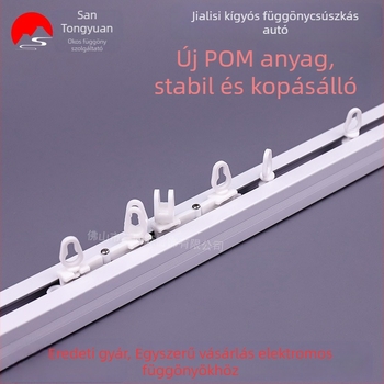 Kígyófüggöny csúszó, POM anyag, Three Homogeneous márka, modern minimalist design, kompatibilis a Jialis sínnel