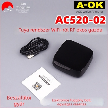WiFi átjáró A-ok AC520-02, Tuya rendszer, RF 433 MHz