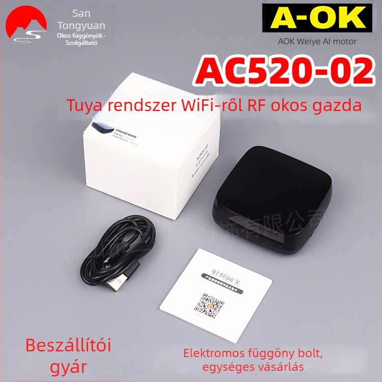 WiFi átjáró A-ok AC520-02, Tuya rendszer, RF 433 MHz