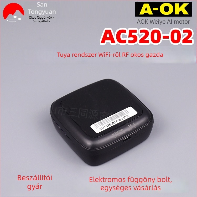 WiFi átjáró A-ok AC520-02, Tuya rendszer, RF 433 MHz