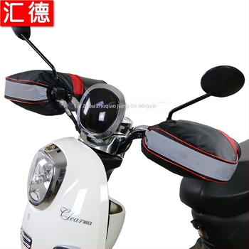 Téli fogantyúvédő motorkerékpárhoz és elektromos autókhoz, fleecebélés, zsinóros záródás, uniszex, stílus Knight Protectors