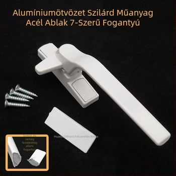 Vastagított alumíniumötvözet ajtó- és ablakkilincs, belső–külső nyitás, modern minimalist stílus