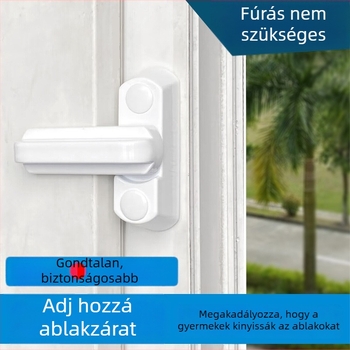 Crescent zár ajtókhoz és ablakokhoz – műanyag ajtó- és ablakvédő zár, modell Door and Window Protection Lock, modern egyszerű stílus