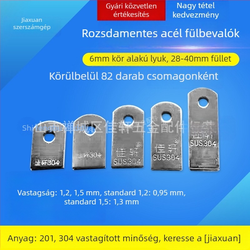 Jiaxuan rozsdamentes acél fül-hegesztés, 6 lyukas ablak-támasz — rögzítő elem lopás elleni hálóhoz