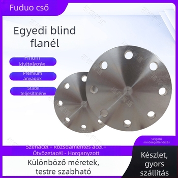 Oldalsó típusú rozsdamentes acél vakfalanccap PN10 szabvány, hegesztett csatlakozás, A osztály