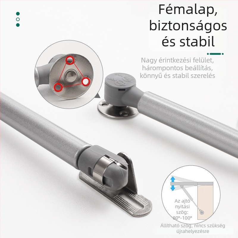 GY09 Pneumatikus gázcső a bútorajtókhoz és szekrényekhez | Anyag: hidegen hengerelt acél + nylon | Márka Golden Handle | Modern minimalista stílus | a bútorajtókhoz és szekrényekhez
