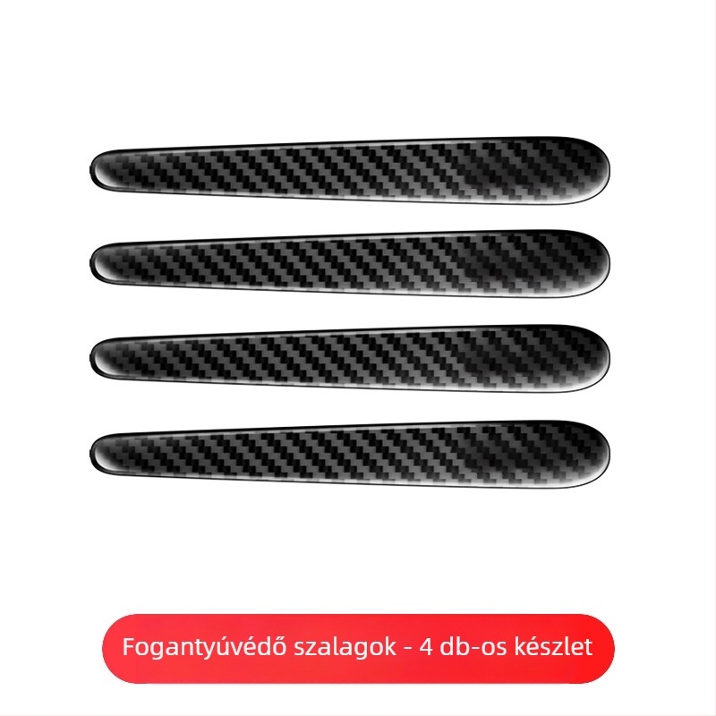 Autó karosszéria ütközésgátló csík | Ajtó él védő film karbon szálas hatással | Anyag Epoxy PVC | Márka Rollsky | Univerzális kompatibilitás