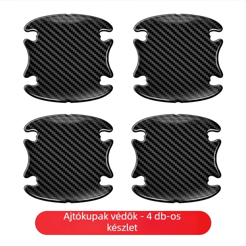 Autó karosszéria ütközésgátló csík | Ajtó él védő film karbon szálas hatással | Anyag Epoxy PVC | Márka Rollsky | Univerzális kompatibilitás