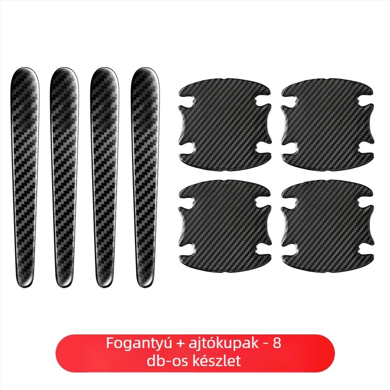 Autó karosszéria ütközésgátló csík | Ajtó él védő film karbon szálas hatással | Anyag Epoxy PVC | Márka Rollsky | Univerzális kompatibilitás