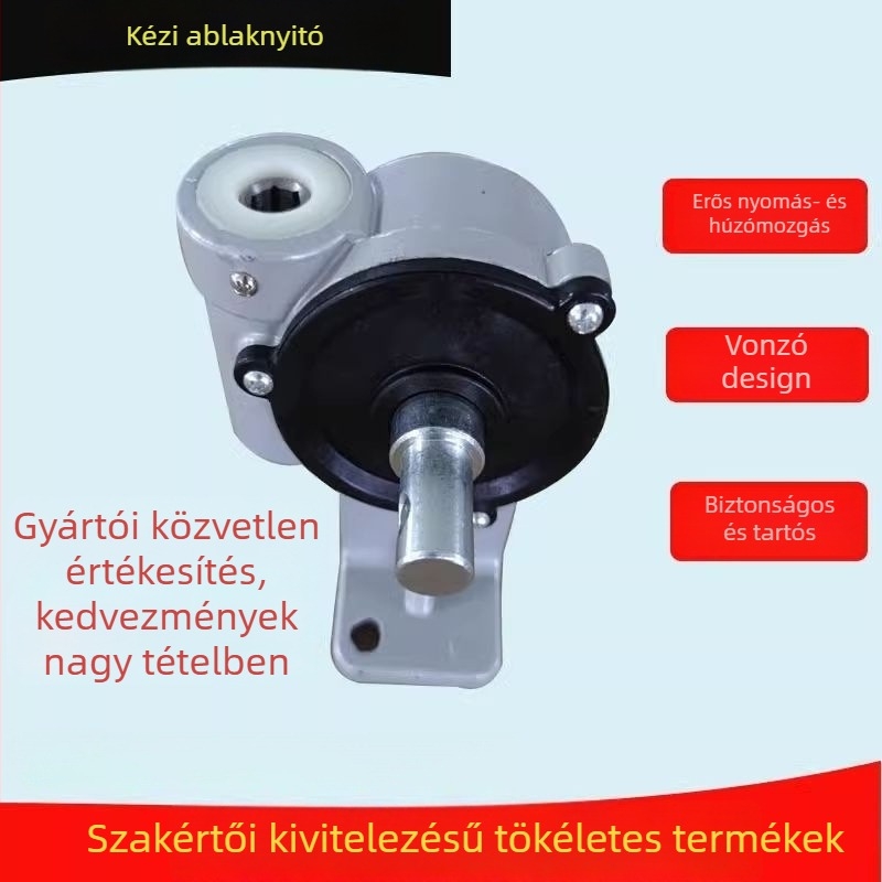 Kézzel működtethető ablaknyitó, ajtó- és ablakaktuátor, alumínium test, modern minimalist design