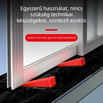 Műanyag ékbetét ajtók és ablakok beépítéséhez, helyettesíti a légpárnákat, gyors pozicionálás és szintezés