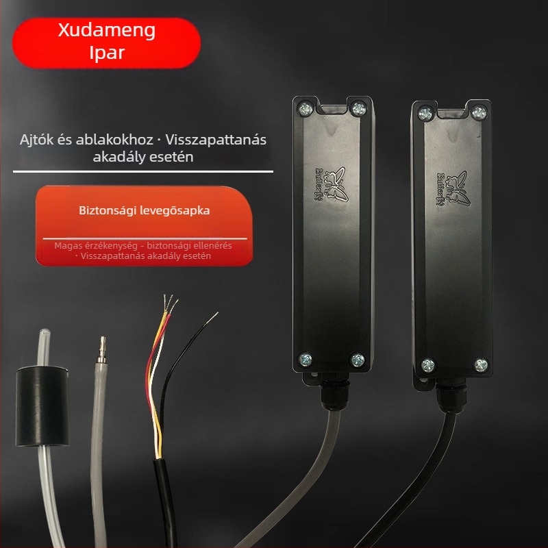 Ajtó- és ablakmozgató mechanizmus motor-indukált légzsákkal, ipari és csúszó ajtókhoz, műanyag ház, automatikus ellenállás-visszatérési rendszer.