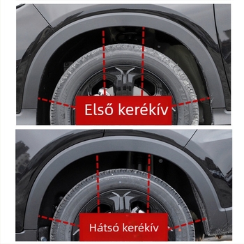 Rozsdamentes acélból készült kerékív-díszléc Honda Binzhi XRV 2015-2021 – első és hátsó ívek, ütközésvédő sávok, élvédő