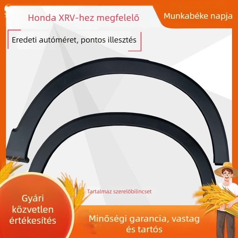 Rozsdamentes acélból készült kerékív-díszléc Honda Binzhi XRV 2015-2021 – első és hátsó ívek, ütközésvédő sávok, élvédő