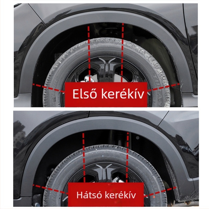 Rozsdamentes acélból készült kerékív-díszléc Honda Binzhi XRV 2015-2021 – első és hátsó ívek, ütközésvédő sávok, élvédő