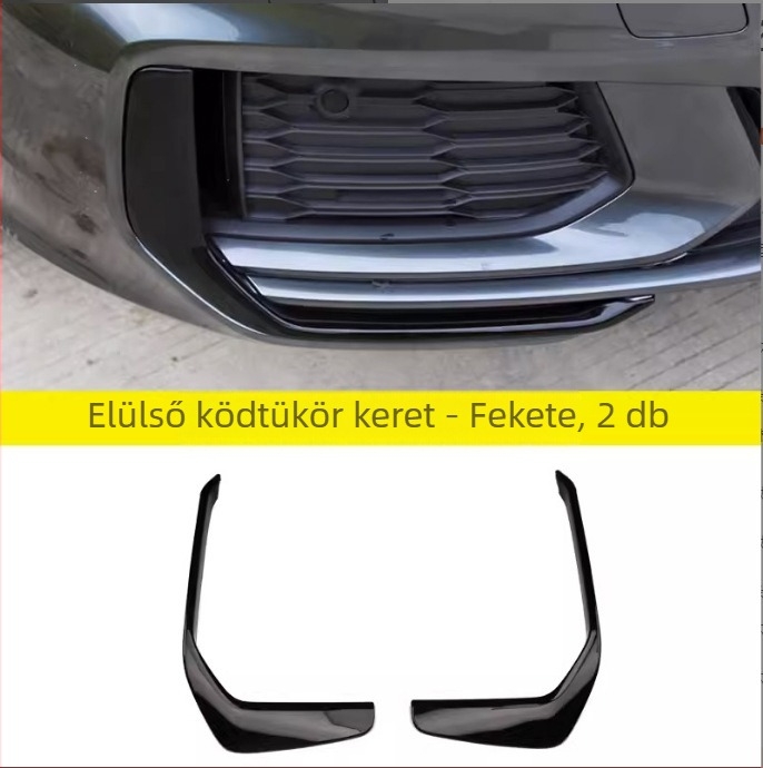 Audi A6L 19-25-ös autókarosszéria matrica - rozsdamentes acél és ABS, ragasztóval történő felszerelés, dekoratív hátsó ajtófedél sáv és csomagtartóablak védelem