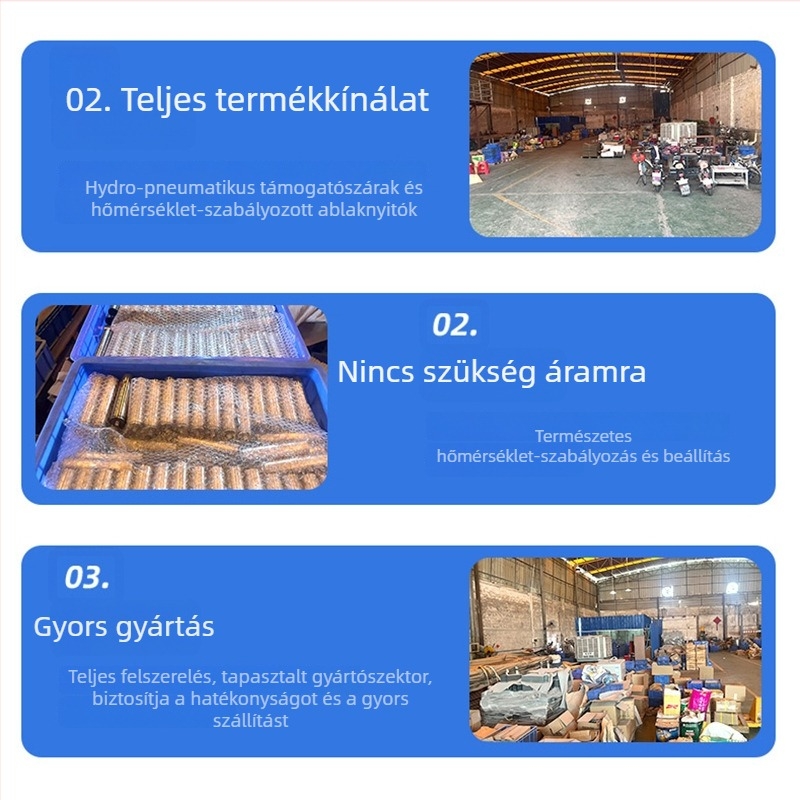 Hőmérséklet-szabályozású ablaknyitó üvegházhoz, alumínium test, modell Ypt-007, stílus: Új kínai stílus, márka Excellent product