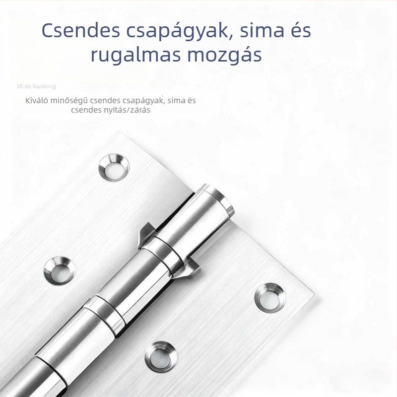 Rozsdamentes acél pánt szekrényekhez – Modell 1, 2 mm vastagság, Elektroplatált felület