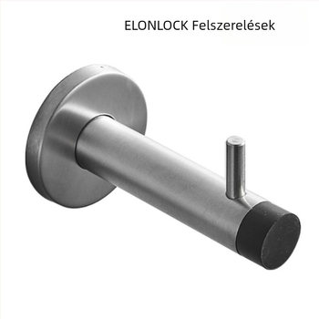 Ajtó felső ruhaszárító akasztó 304 rozsdamentes acélból – Modell RDA-06A, csiszolt felület, gardróbhoz, öltözőhöz, hálószobához, fürdőszobához