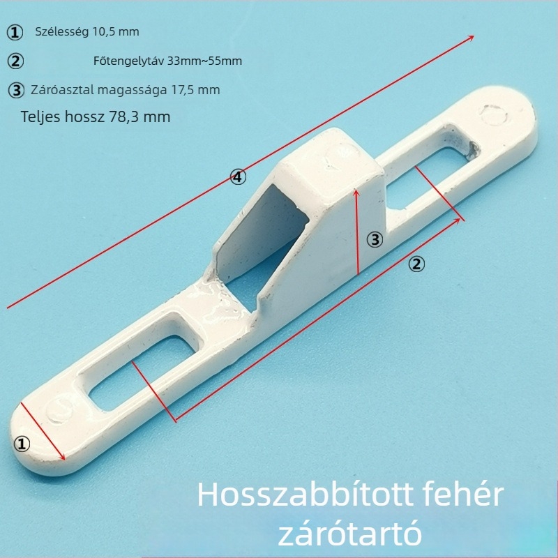 Kuka-zár kiegészítők ajtókhoz és ablakokhoz — cinkötvözet, convex csat a csúszó ajtókhoz, Zero Yue, modern minimalizmus