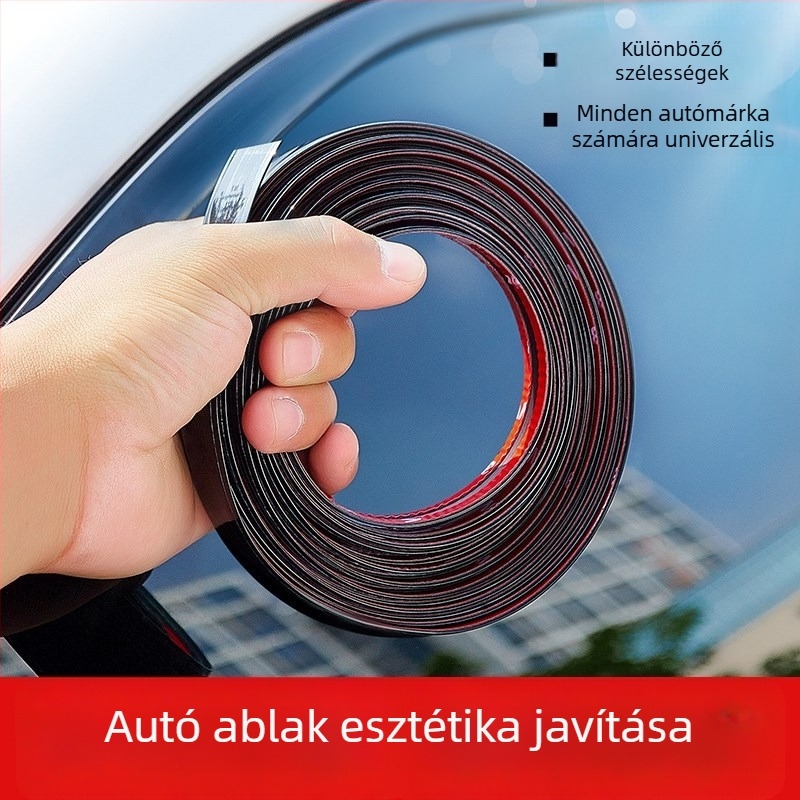 Autóablak krómozott keret díszítő matrica, univerzális illeszkedés, márka Ai car club, anyag: Egyéb, testreszabás nélkül