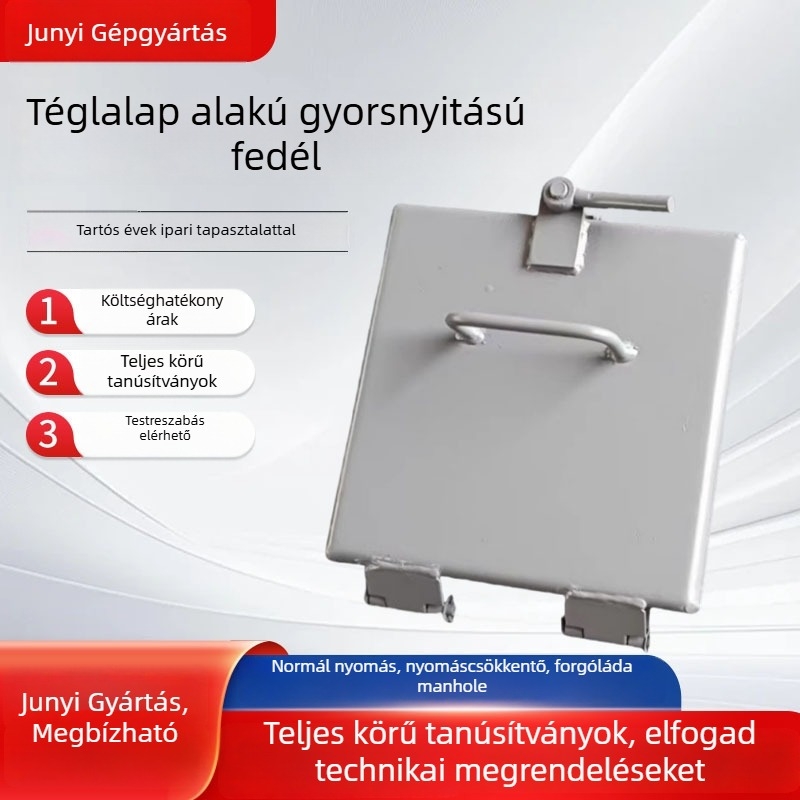 Téglalap alakú hozzáférési akna Junyi; alkalmazás: olajipar, vegyipar, erőművek, kazánok