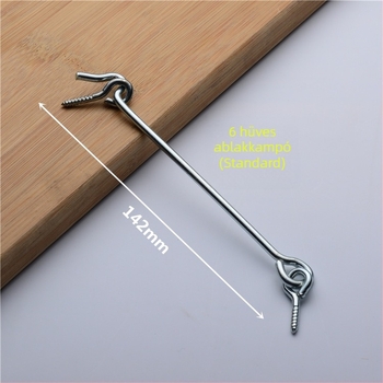 Vasból készült ablakkampó, galvanizált felülettel, ajtókhoz és ablakokhoz, modern minimalist dizájn