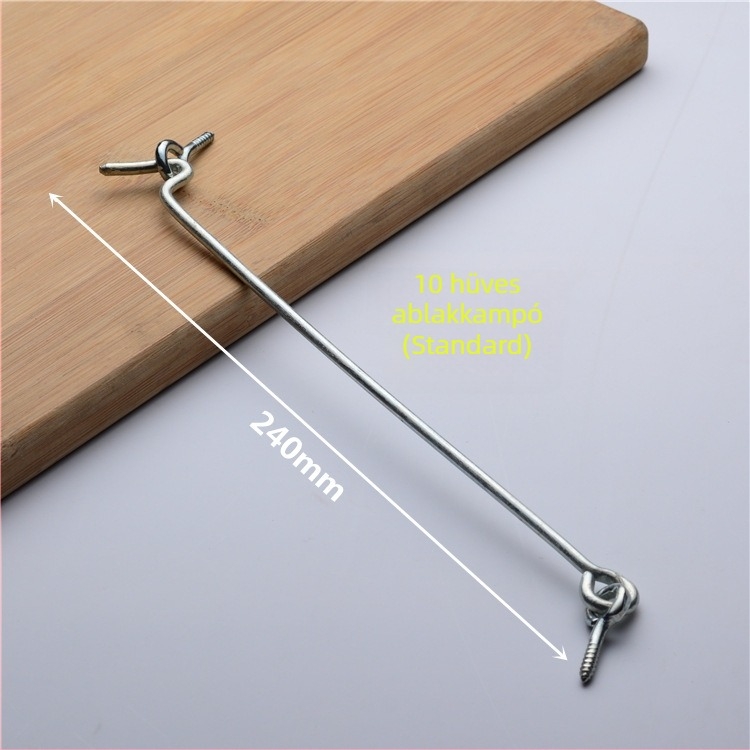 Vasból készült ablakkampó, galvanizált felülettel, ajtókhoz és ablakokhoz, modern minimalist dizájn