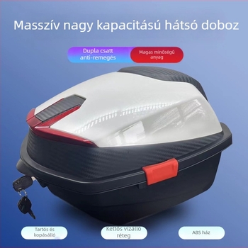 Motorkerékpár hátsó tároló (ABS, univerzális illeszkedés, általános célú)